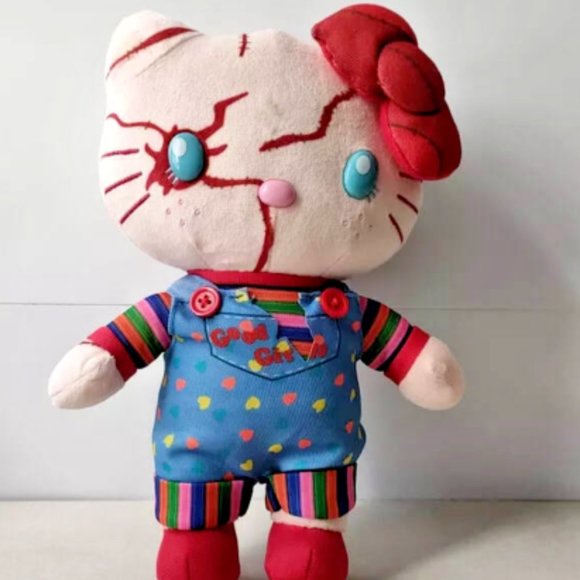 Hello Kitty Chucky Child's Play 9"" inch Plush Stuffed Doll Toy Halloween Gift - Picture 2 of 2